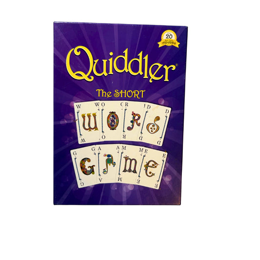 Quiddler Kartenspiel The Short Asmodee englisch 1996 - Vollsändig – SKU A12488 – Kartenspiel gebraucht kaufen bei Brettspielimperium