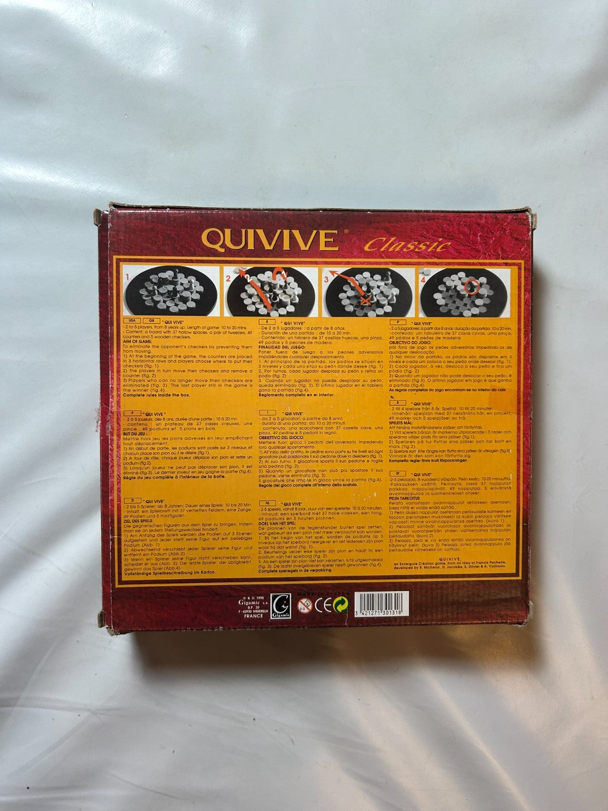 Quivive Classic 1998 Holz Brettspiel Gigamic  Vollständig - Ansicht 8