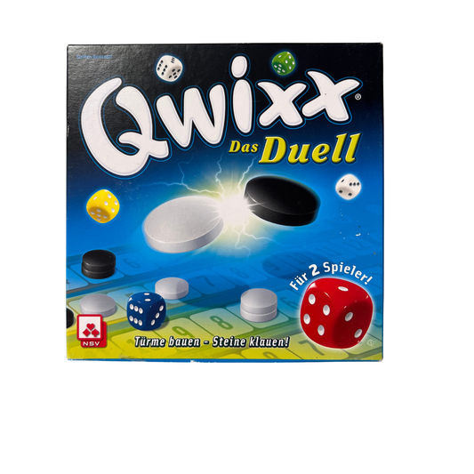 Qwixx Das Duell neuwertig vollständig Würfelspiel für 2 Spieler NSV-Vollständig - Ansicht 1