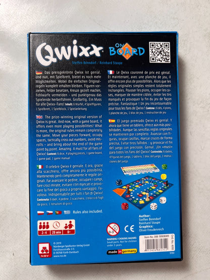 Qwixx On Board Brettspiel NSV Spielbrett - Vollständig - Ansicht 8