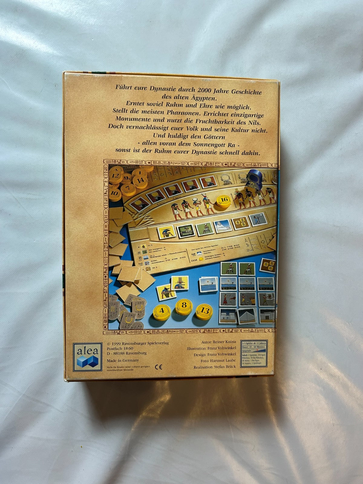 RA Gesellschaftsspiel Alea Ägypten Familienspiel 1999  vollständig - Ansicht 8