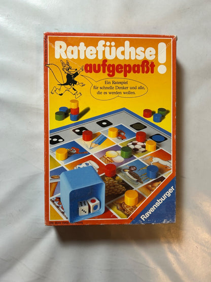 Ratefüchse aufgepasst Ravensburger 1988 Vintage Brettspiel  Vollständig - Ansicht 2