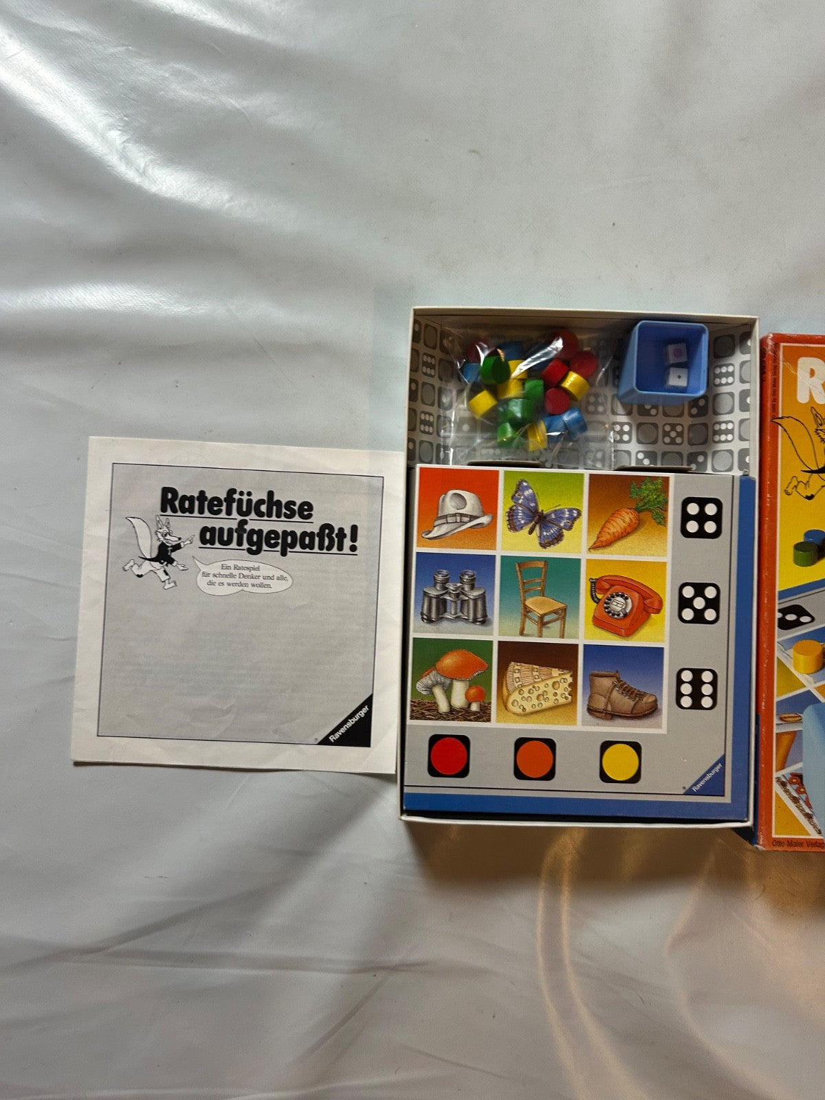Ratefüchse aufgepasst Ravensburger 1988 Vintage Brettspiel  Vollständig - Ansicht 9