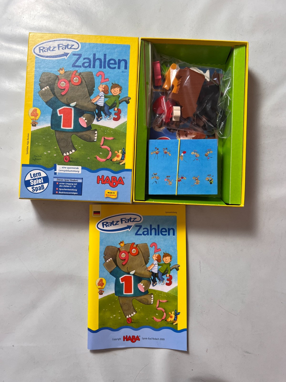 RatzFatz Zahlen HABA Spiel Kinderspiel Lernspiel  Vollständig - Ansicht 2