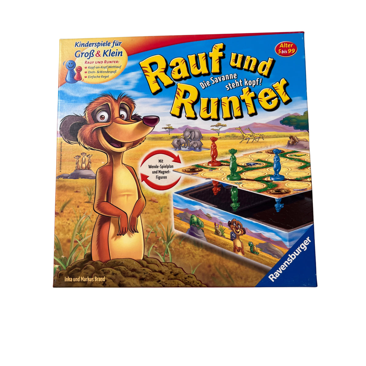 Ravensburger 211135 Rauf und Runter Die Savanne steht kopf! – SKU A14527 – Gesellschaftsspiel gebraucht kaufen bei Brettspielimperium
