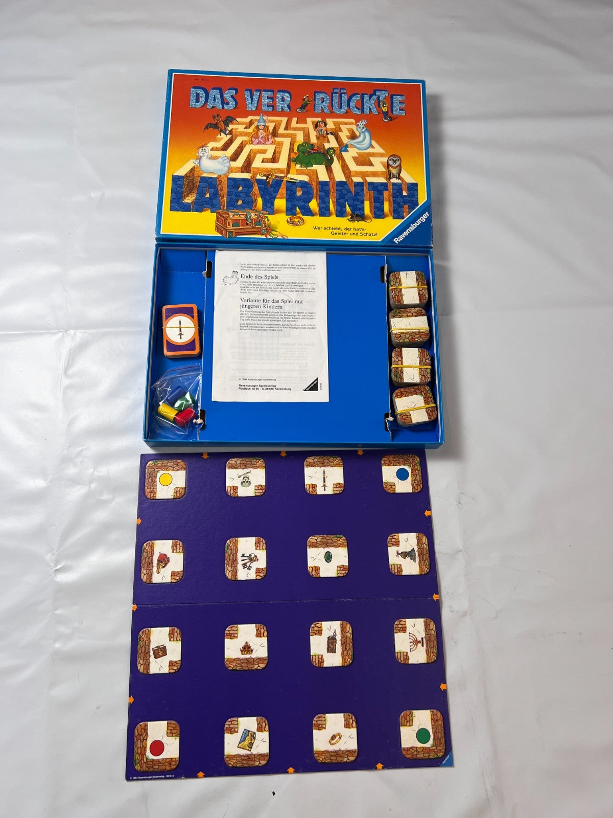Ravensburger Das verrückte Labyrinth  Brettspiel Kinderspiel 1994 -Vollständig - Ansicht 2