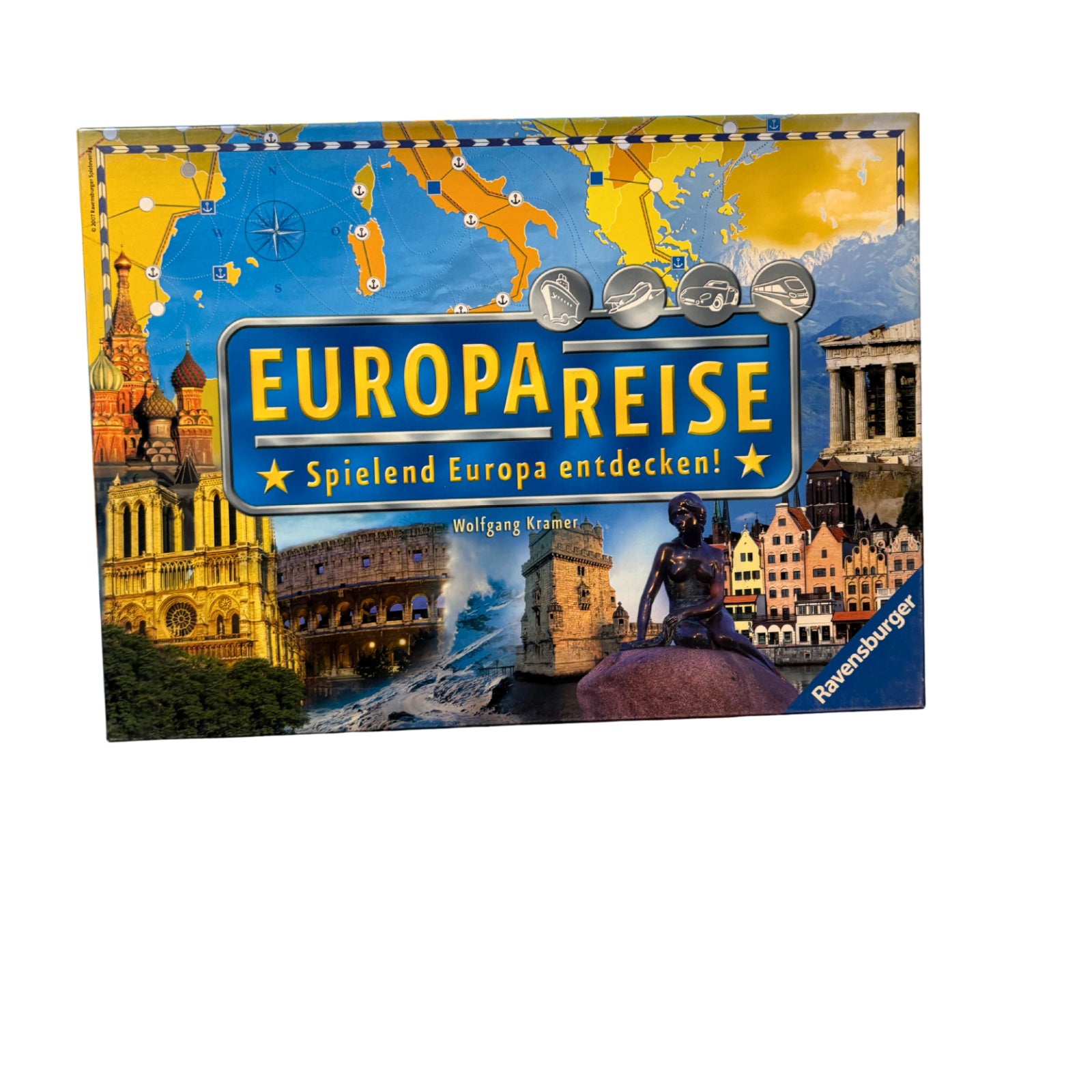 Ravensburger Europareise Gesellschaftsspiel 2007 – SKU A14221 – Gesellschaftsspiel gebraucht kaufen bei Brettspielimperium