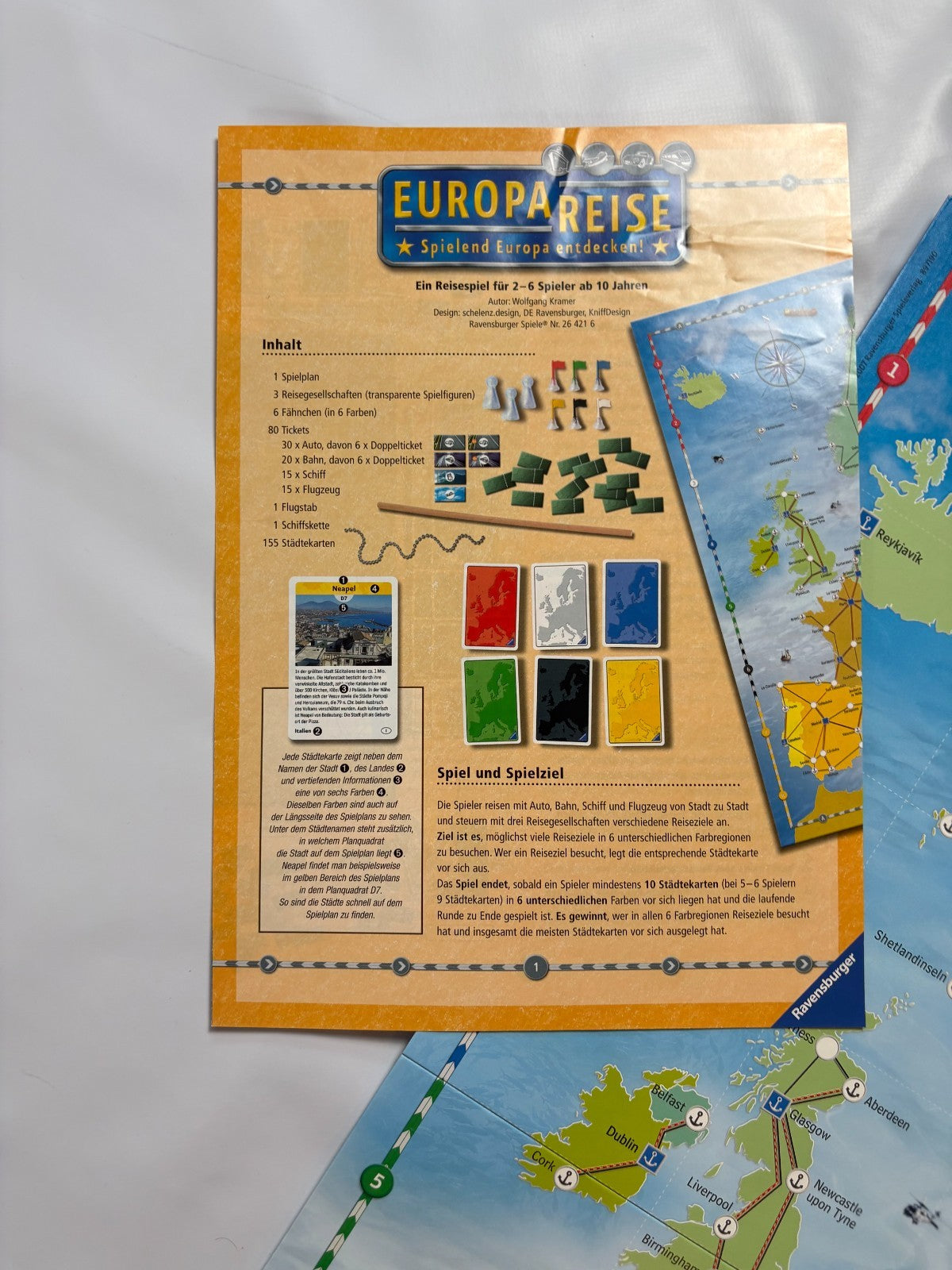Ravensburger Europareise Gesellschaftsspiel 2007 - Vollständig - Ansicht 7