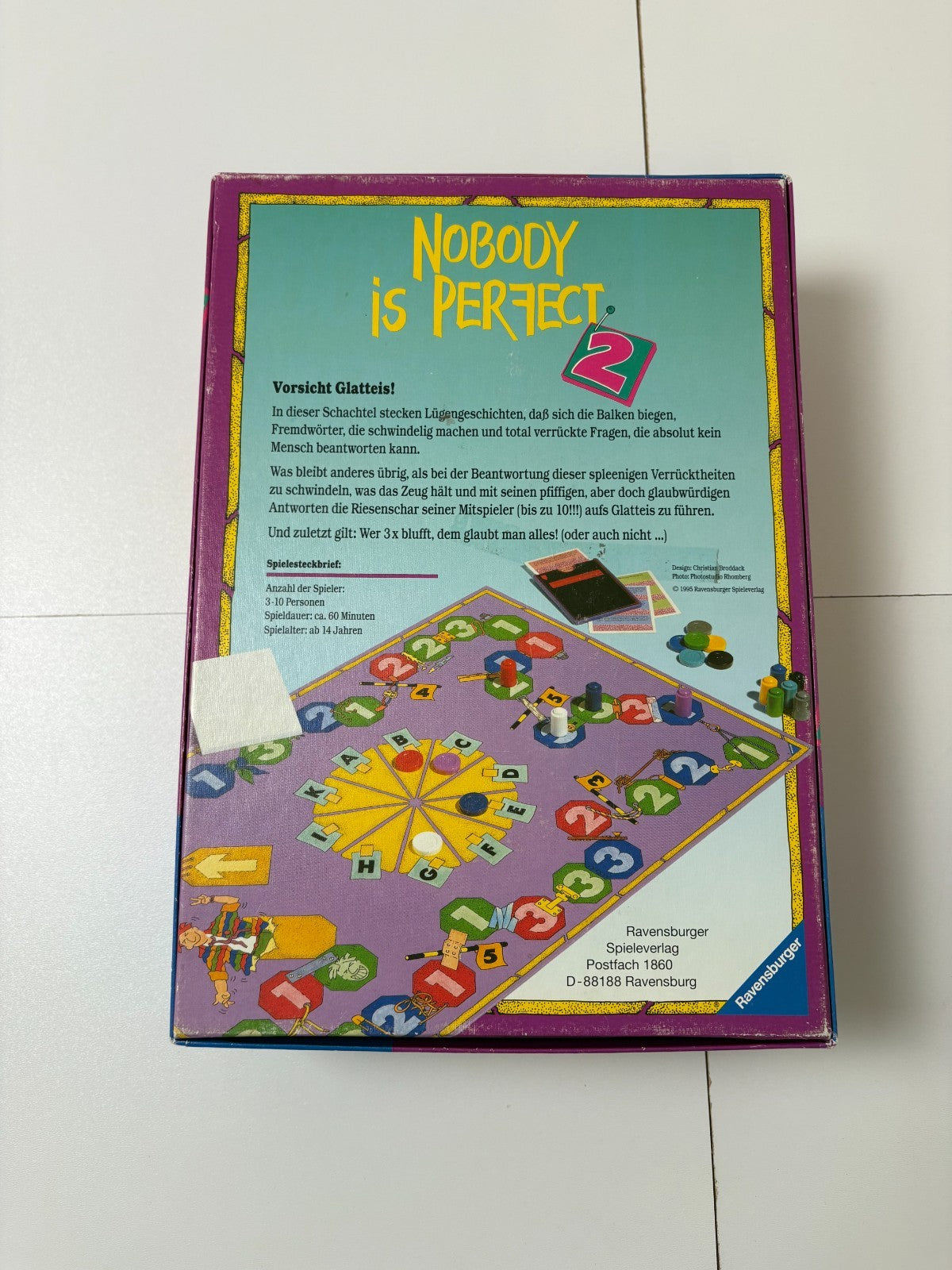 Ravensburger Nobody is Perfect 2 Brettspiel Vollständig Brett gerissen - Ansicht 9