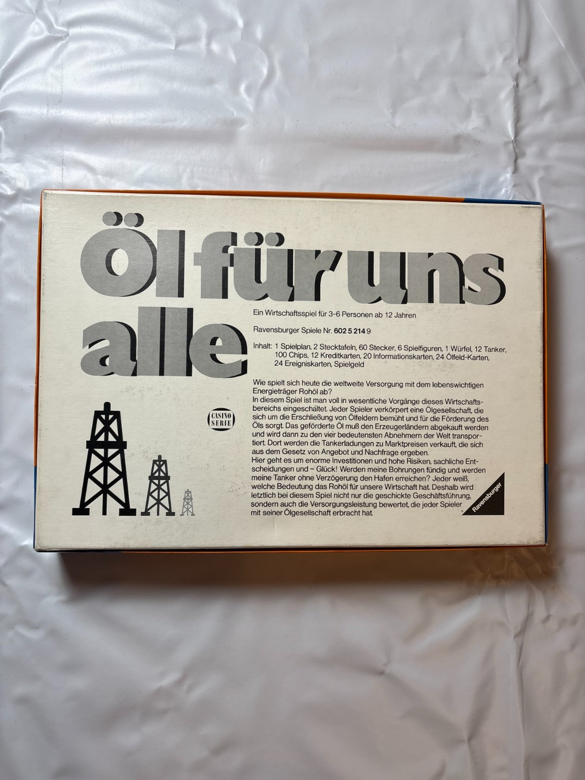 Ravensburger Öl für uns alle 1976 Brettspiel Casino Serie - Vollständig - Ansicht 11