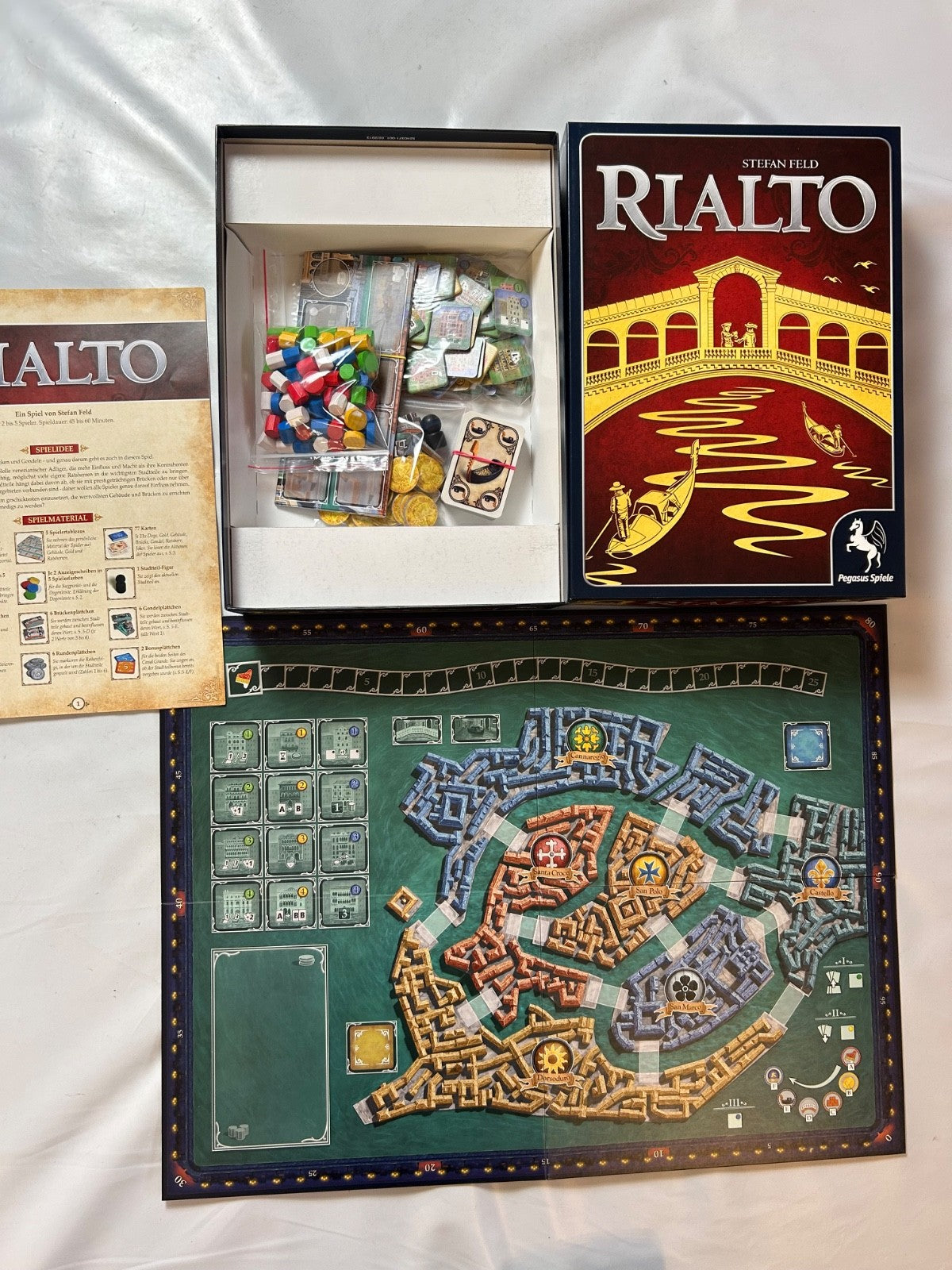 Rialto Spiel  Brettspiel Spiel Pegasus Stefan Feld  Brettspiel  Vollständig - Ansicht 6