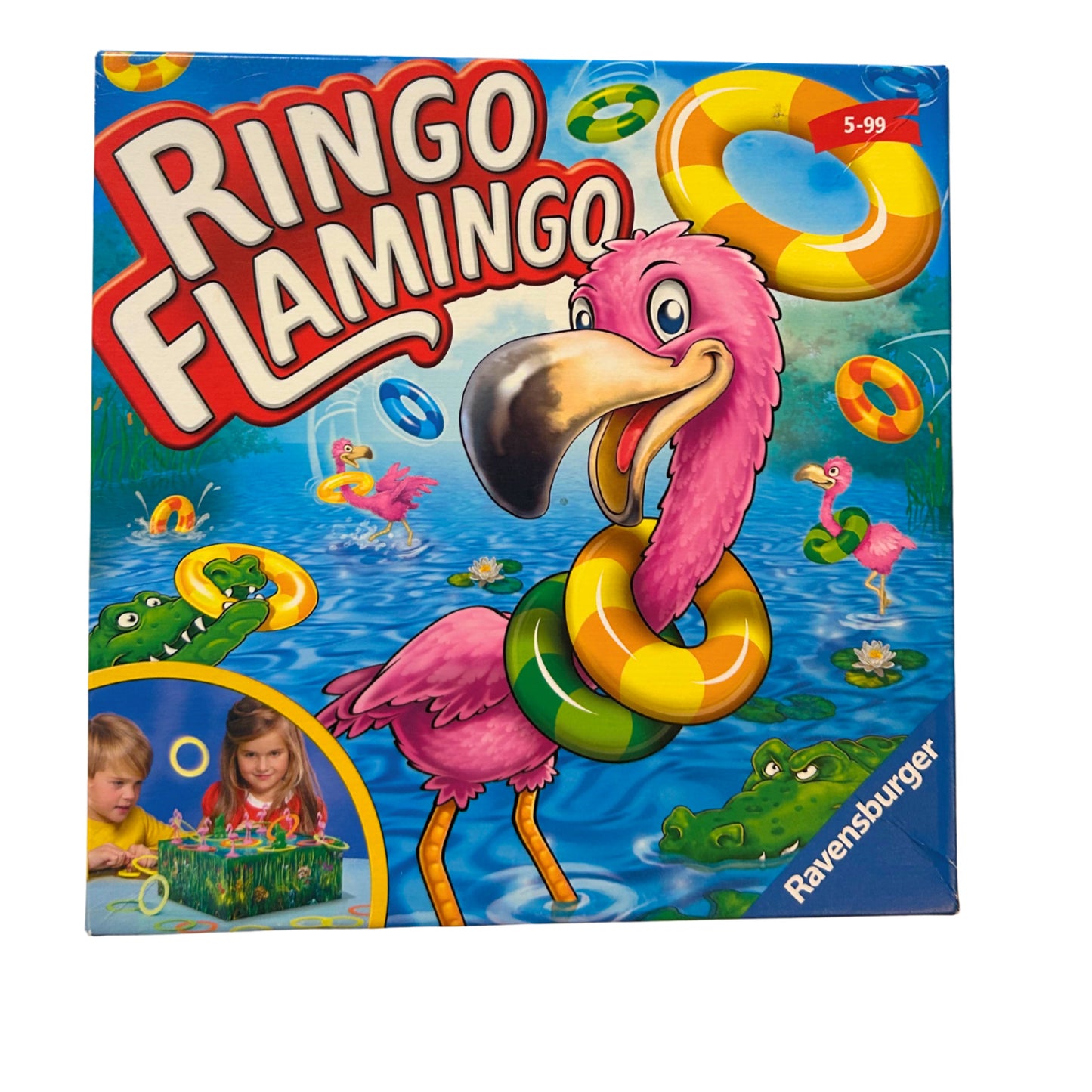 Ringo Flamingo - Ravensburger – SKU A11360 – Gesellschaftsspiel gebraucht kaufen bei Brettspielimperium