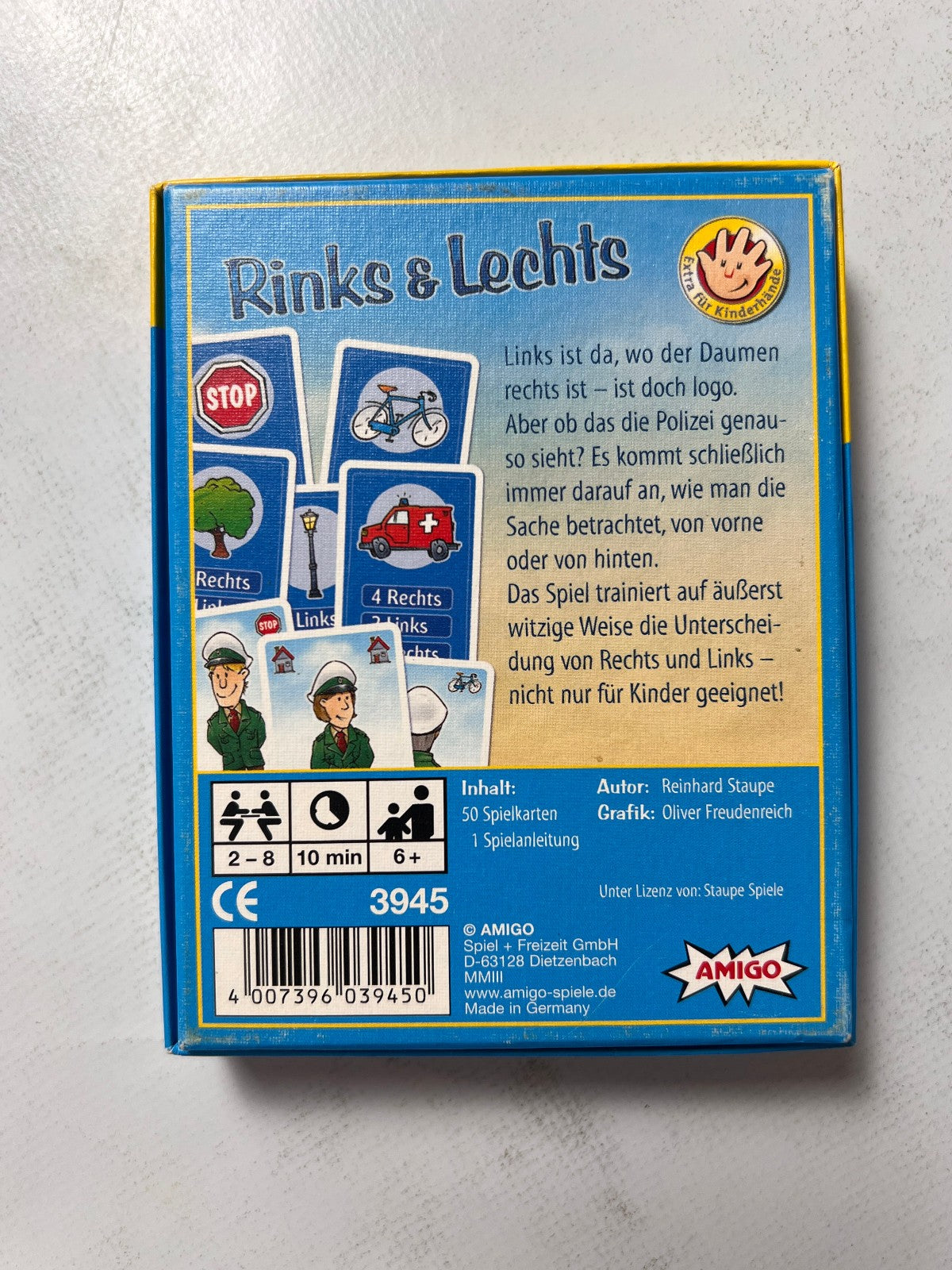 Rinks und Lechts Amigo Kartenspiel Unbespielt - Ansicht 9