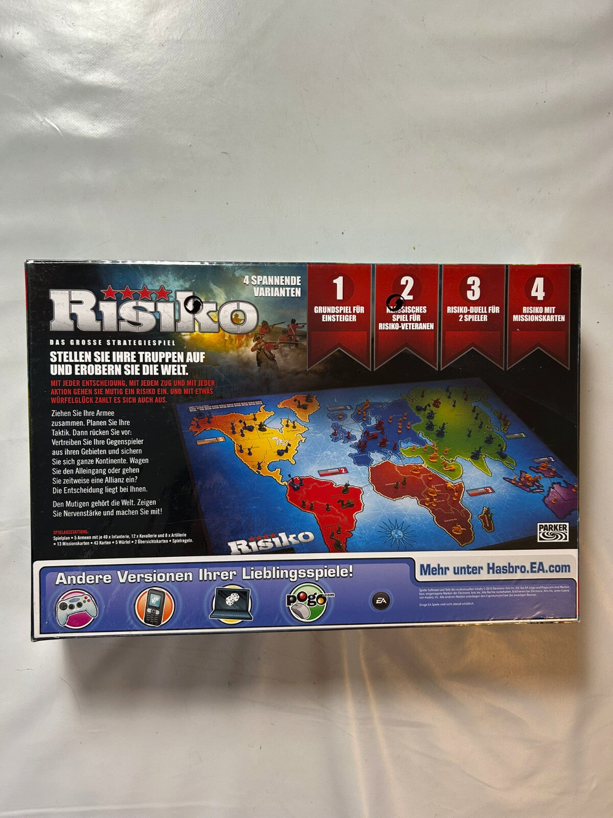 Risiko Brettspiel das große Strategiespiel  Hasbro 2010  Neu in Folie - Ansicht 8