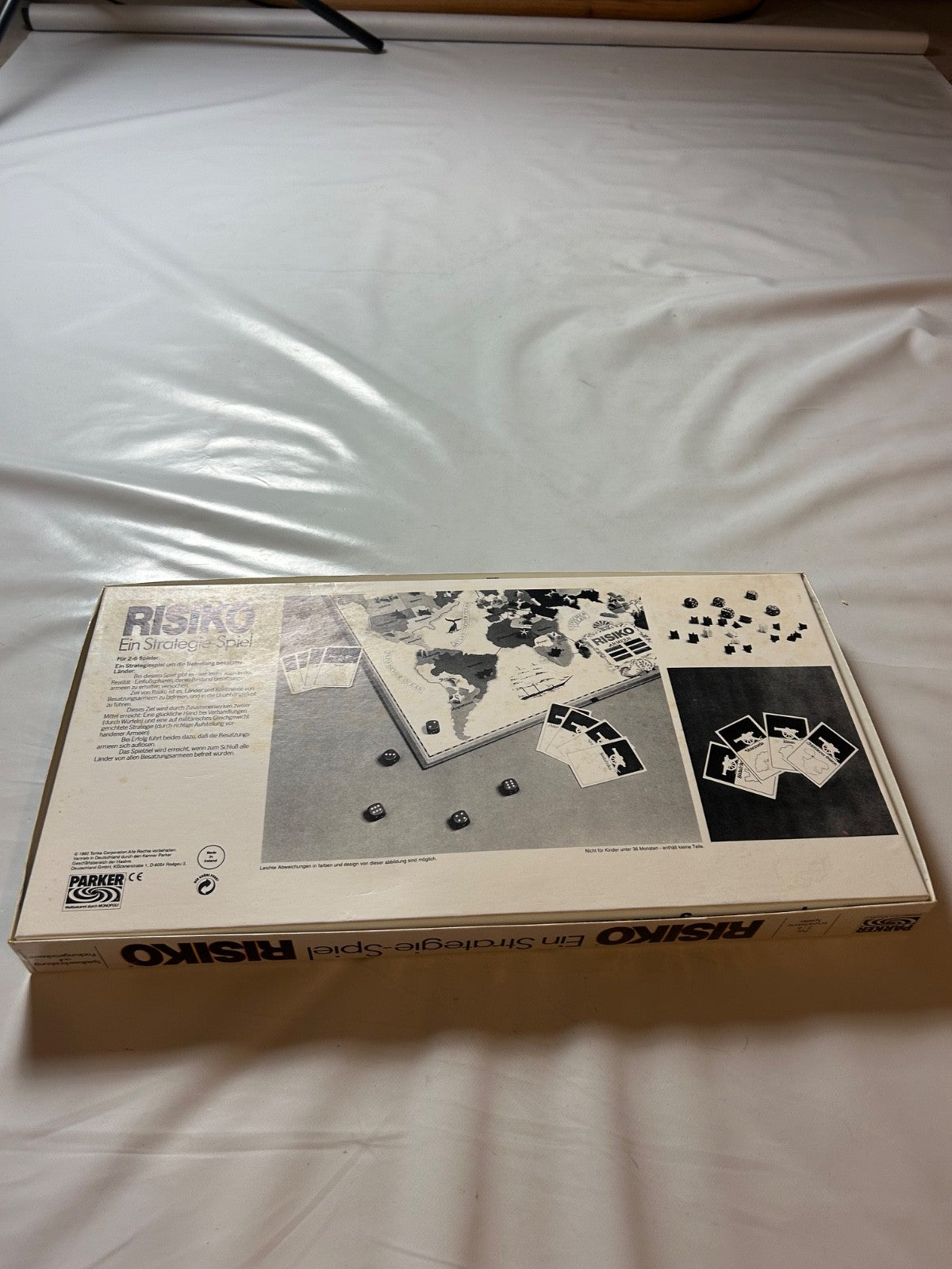 Risiko Brettspiel Spiel Parker 1992  große weiße Ausgabe  Teils unbespielt - Ansicht 13