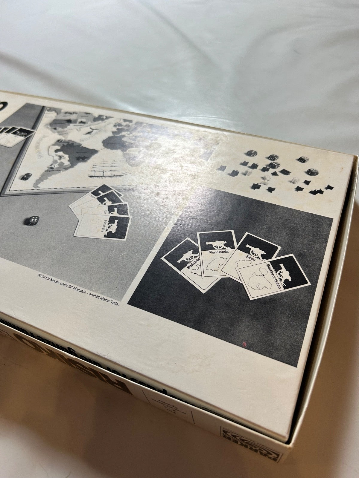 Risiko Brettspiel Spiel Parker 1992  große weiße Ausgabe  Teils unbespielt - Ansicht 15