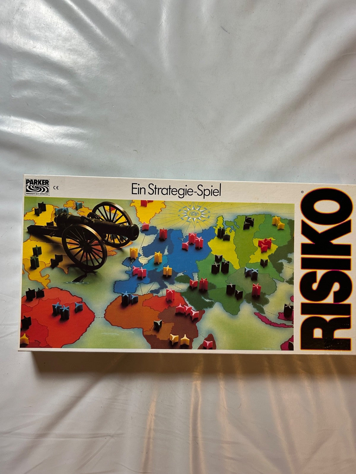 Risiko Brettspiel Spiel Parker 1992  große weiße Ausgabe  Teils unbespielt - Ansicht 2