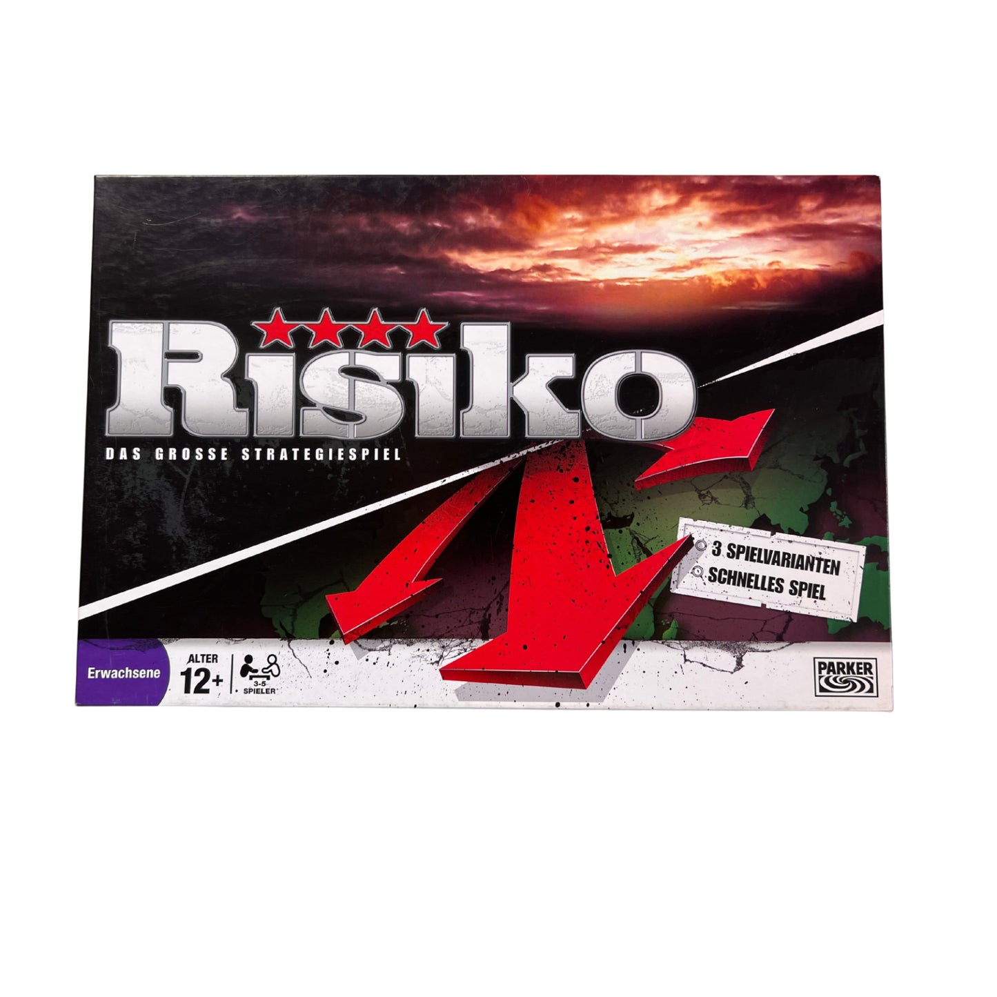RISIKO Das grosse Strategiespiel mit 3 Spielvarianten Parker 2008 - Unbespielt – SKU A12431 – Gesellschaftsspiel gebraucht kaufen bei Brettspielimperium