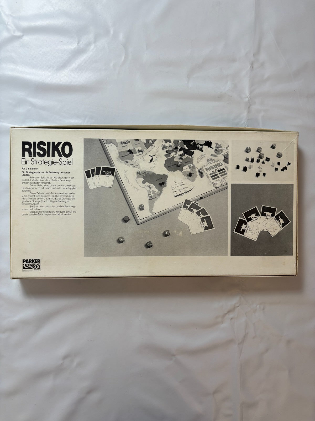 Risiko - Strategiespiel weiß Parker 1982 - Vollständig - Ansicht 13