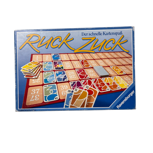 Ruck Zuck der schnelle Kartenspaß  Ravensburger Legespiel 1987 Vollständig - Ansicht 1