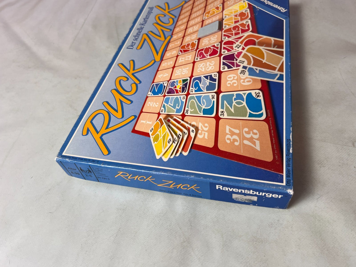 Ruck Zuck der schnelle Kartenspaß - Ravensburger Legespiel 1987 -Vollständig - Ansicht 5