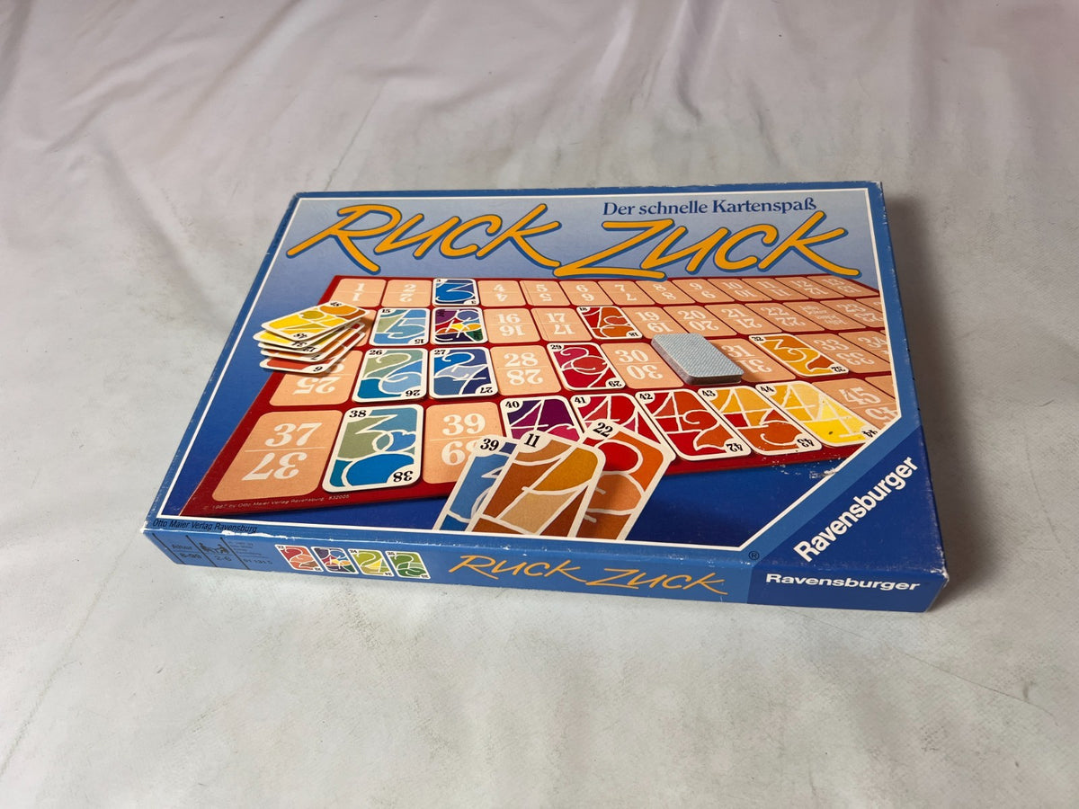 Ruck Zuck der schnelle Kartenspaß - Ravensburger Legespiel 1987 -Vollständig - Ansicht 9