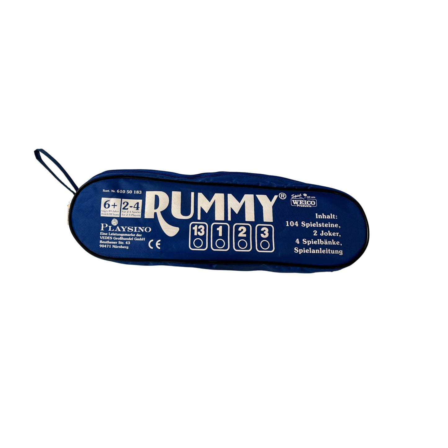 Rummy Weico Art. 61050183 blau – SKU A14545 – Gesellschaftsspiel gebraucht kaufen bei Brettspielimperium