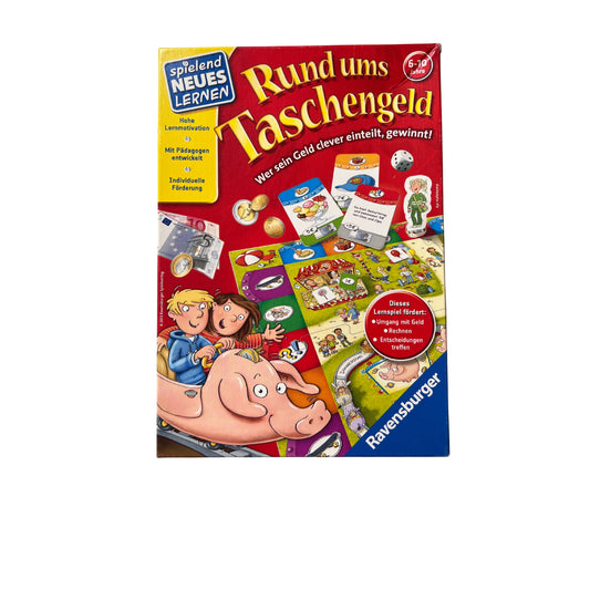 Rund ums Taschengeld Ravensburger spielend NEUES lernen – SKU A10548 – Gesellschaftsspiel gebraucht kaufen bei Brettspielimperium