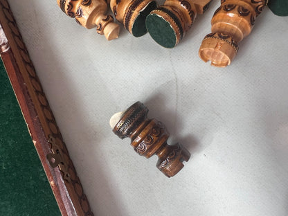 Schach Schachschatulle Schachbrett mit Figuren - aus Holz - ca. 34 x 34 cm - Ansicht 11