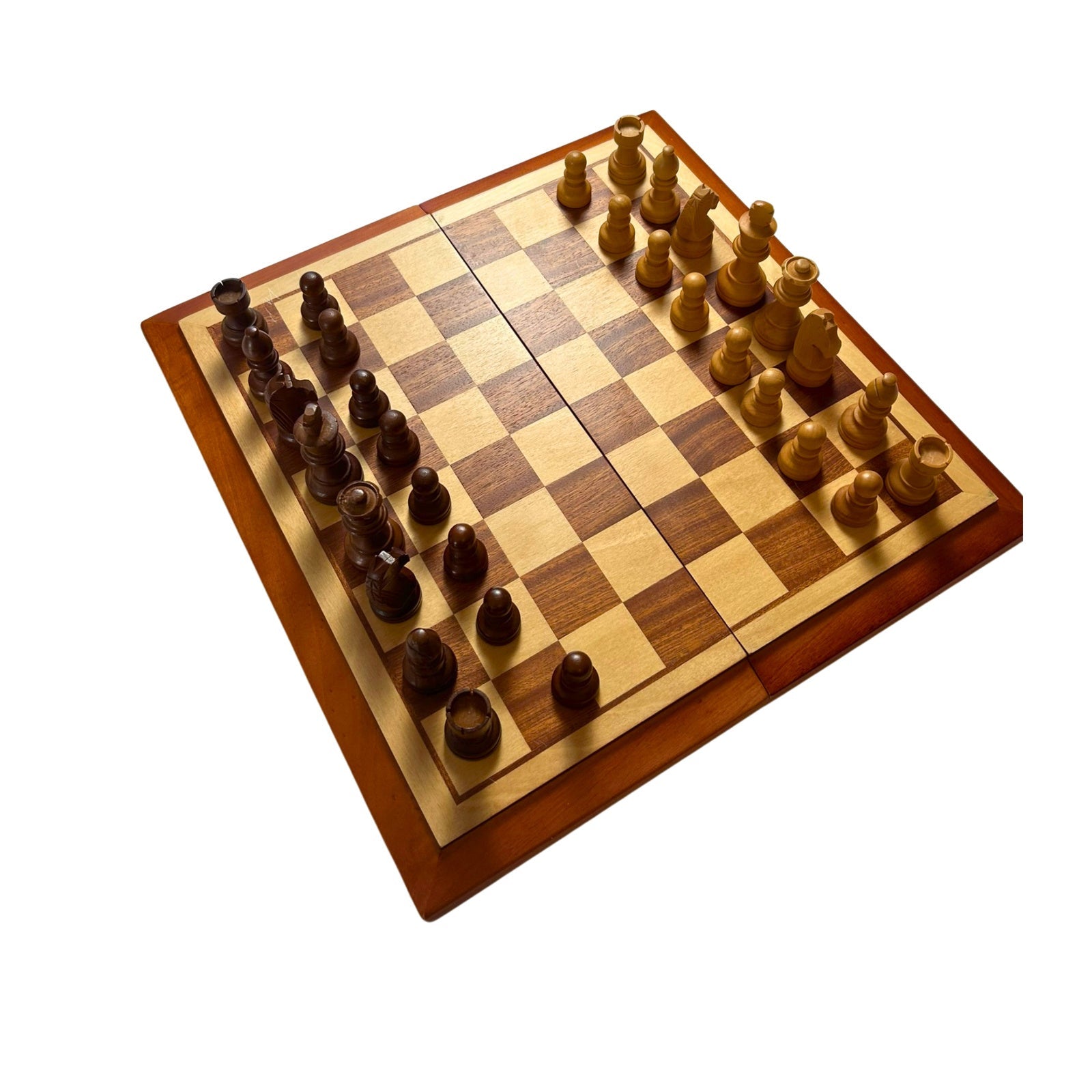 Schachspiel Schach aus Holz 30x30cm Kiste Magnetisch geschlossen König 7cm – SKU A6752 – Gesellschaftsspiel gebraucht kaufen bei Brettspielimperium