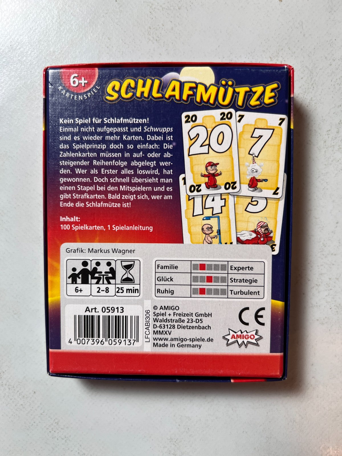 Schlafmütze Kartenspiel -Amigo - Unbespielt - Ansicht 9