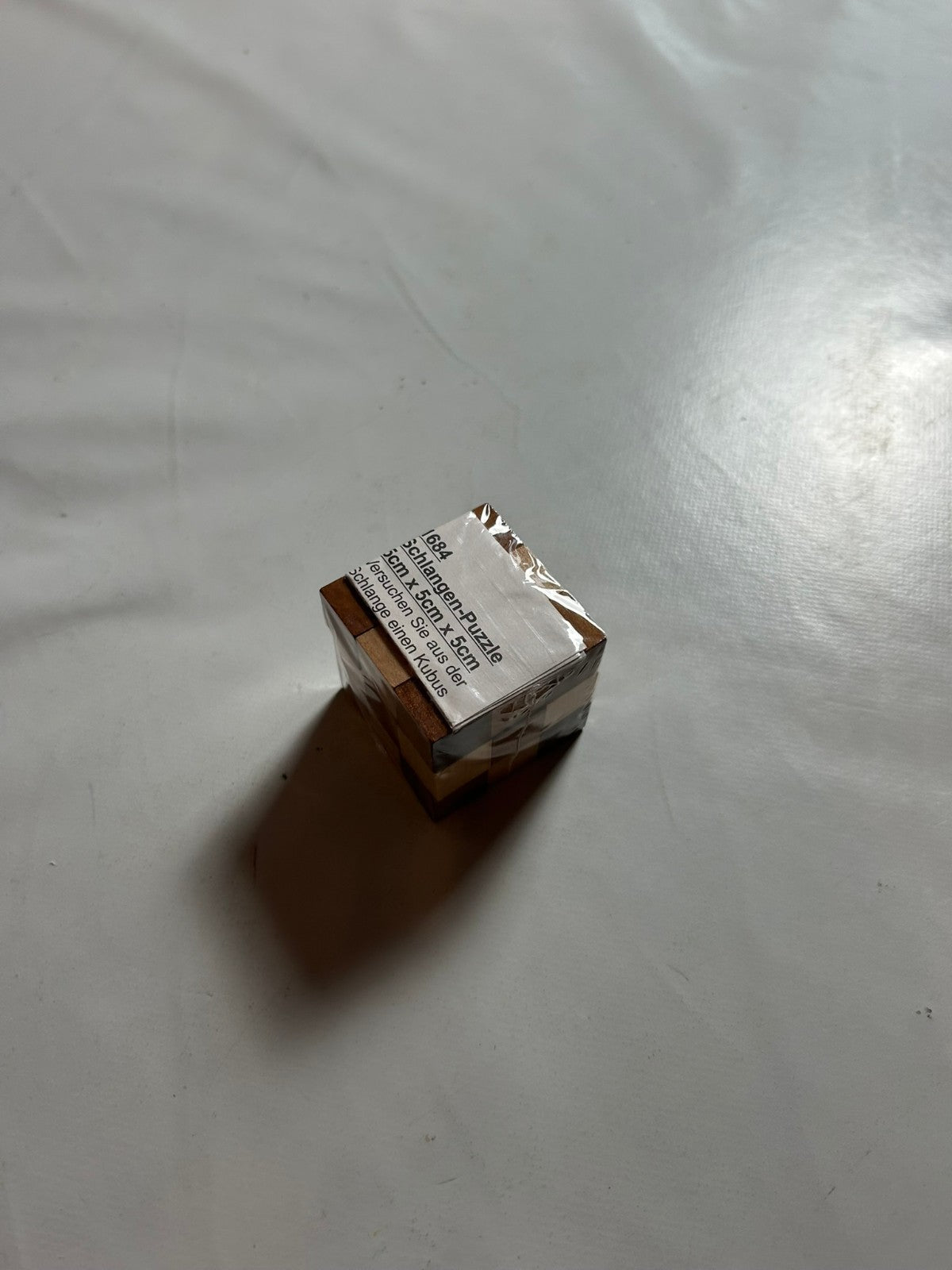 Schlangen Puzzle 5cm x  5xm x 5xm  Holz  Neu in Folie - Ansicht 4