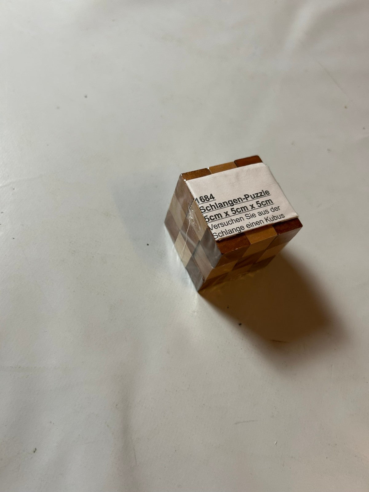 Schlangen Puzzle 5cm x  5xm x 5xm  Holz  Neu in Folie - Ansicht 5