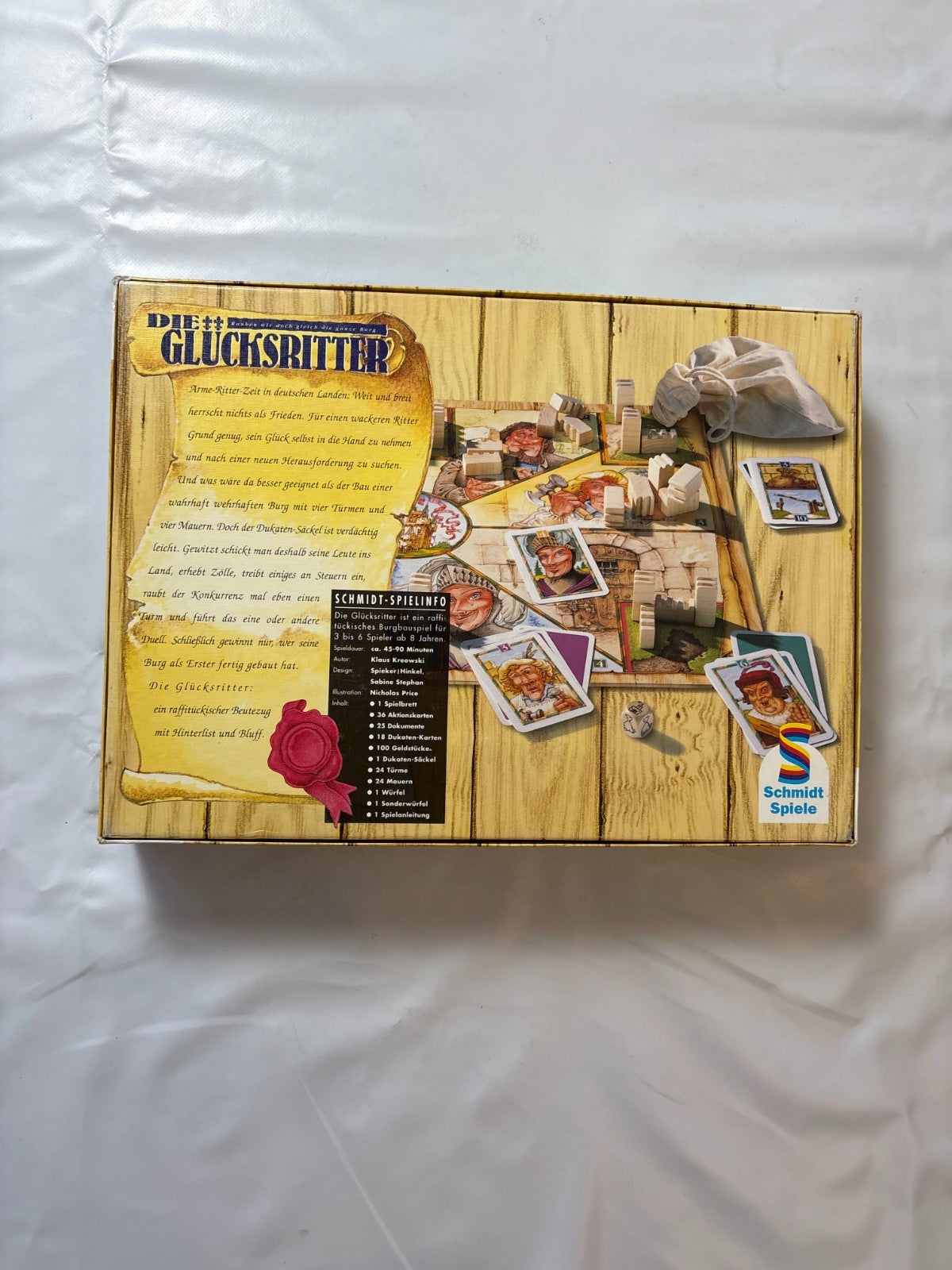 Schmidt Spiele Die Glücksritter - Brettspiel Spiel Familienspiel - Vollständig - Ansicht 11