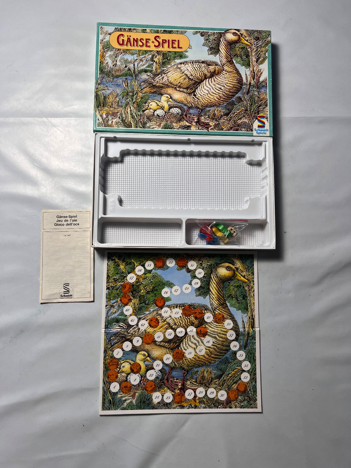 SCHMIDT-SPIELE - Gänse Spiel 01073 Brettspiel - Vollständig - Ansicht 2