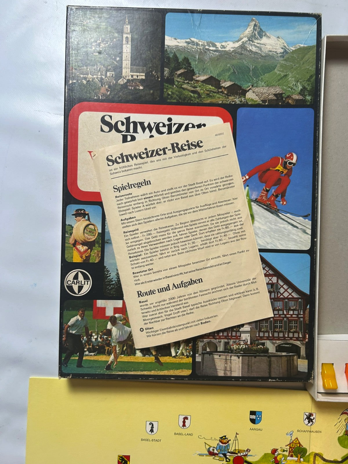 SCHWEIZER REISE BRETTSPIEL VON CARLIT 8202  Vollständig - Ansicht 7