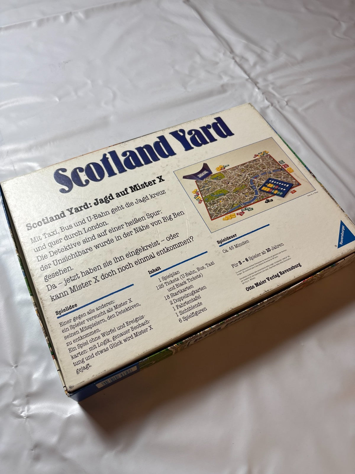 Scotland Yard  Brettspiel Ravensburger Spiel des Jahres 83 Retro - Vollständig - Ansicht 13