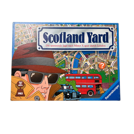 Scotland Yard Brettspiel Ravensburger Spiel des Jahres 83 Retro – SKU A12653 – Gesellschaftsspiel gebraucht kaufen bei Brettspielimperium