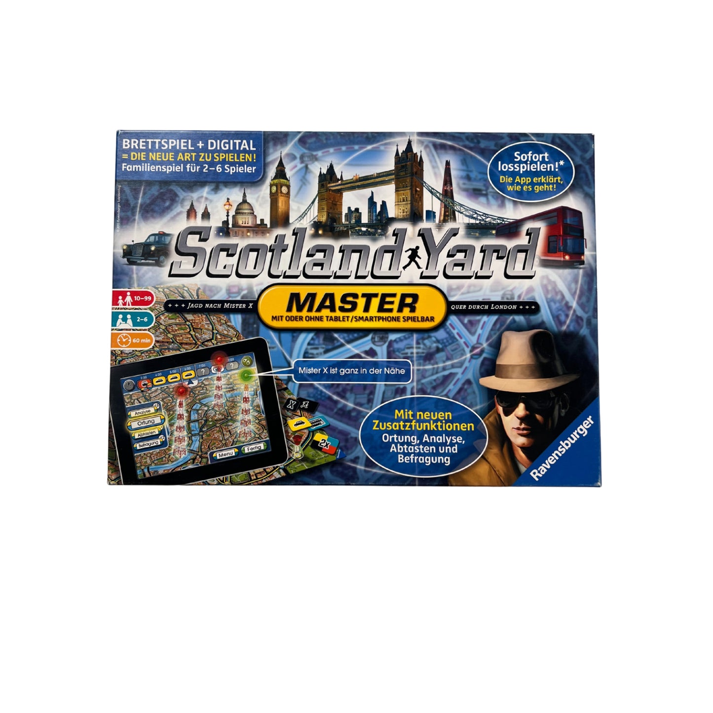 Scotland Yard Master Ravensburger 2013 – SKU A12986 – Gesellschaftsspiel gebraucht kaufen bei Brettspielimperium