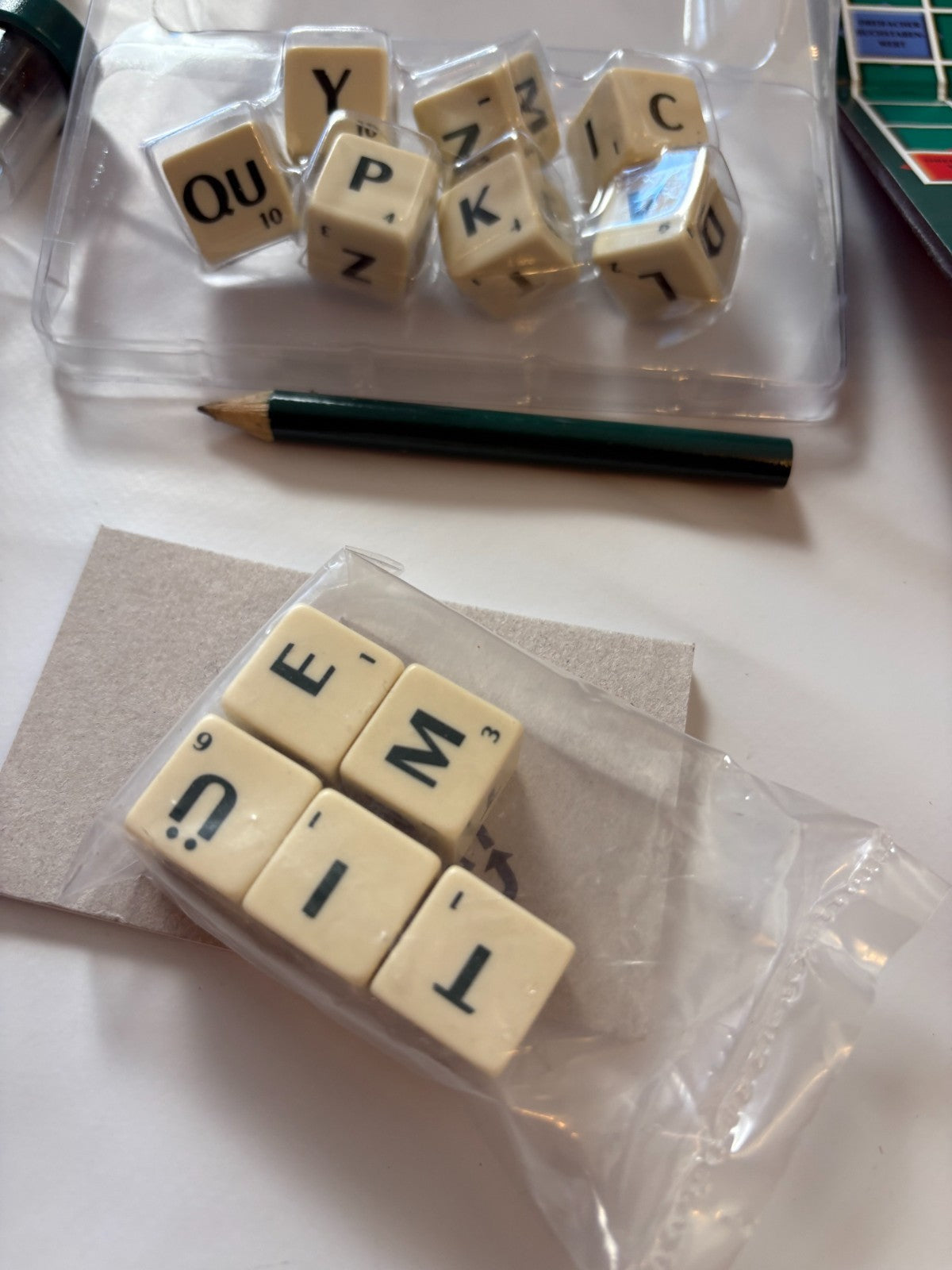 Scrabble Blitz Spiel Reise Würfel Brettspiel Kreuzwort - Unbespielt - Ansicht 11