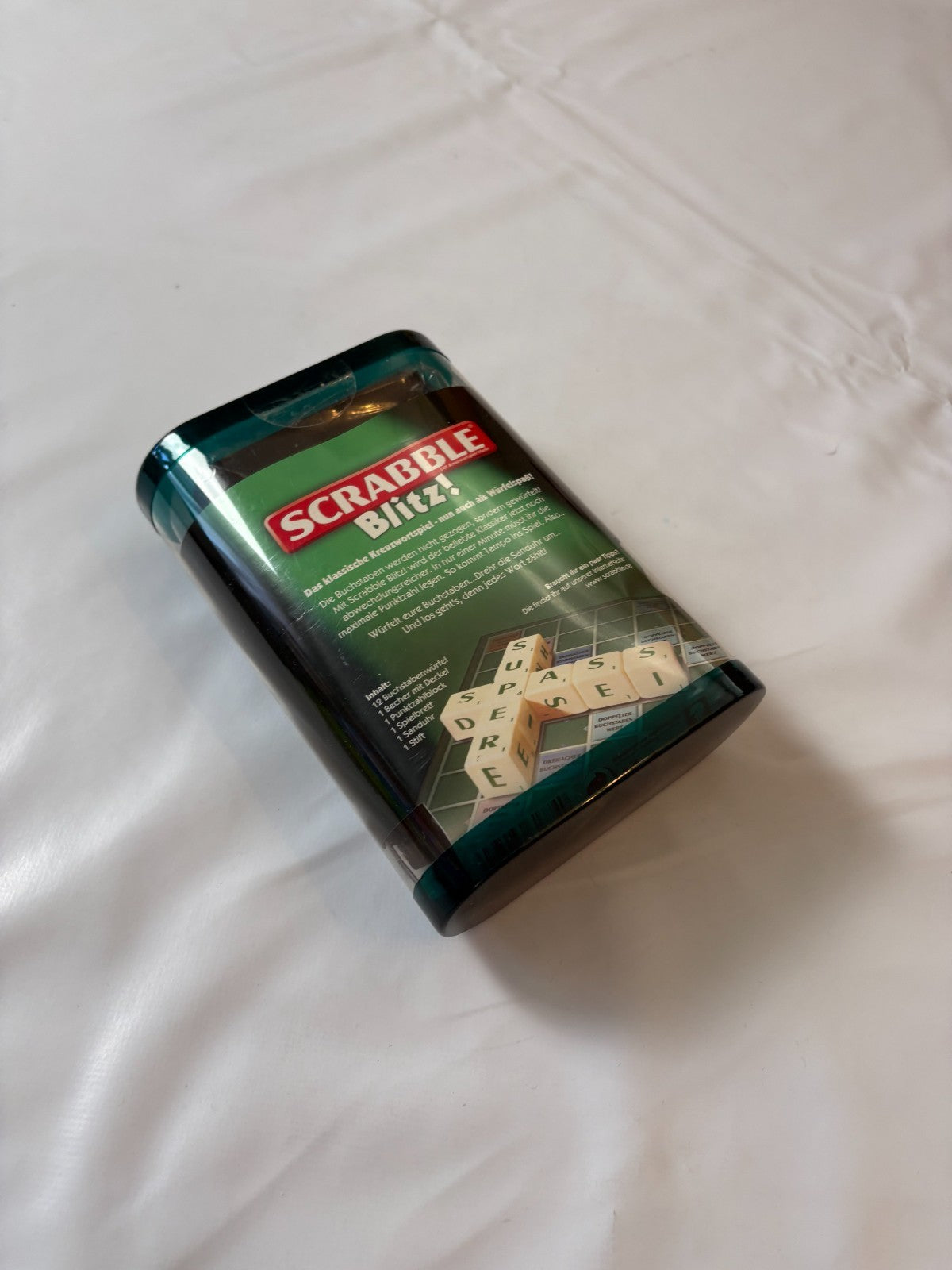 Scrabble Blitz Spiel Reise Würfel Brettspiel Kreuzwort - Unbespielt - Ansicht 8