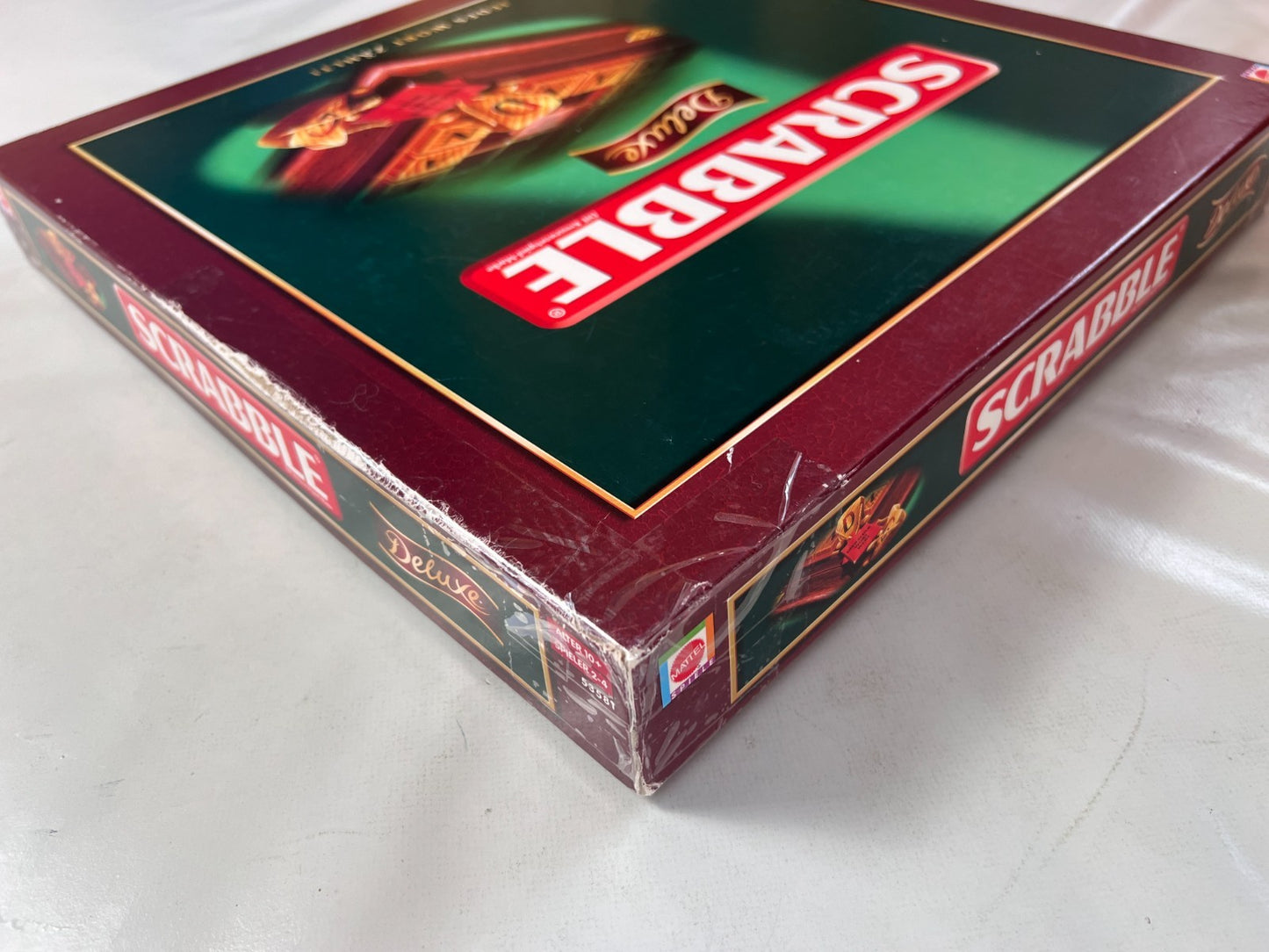 Scrabble Deluxe Spiel  Mattel 2006  Spielbrett + Holzrahmen Vollständig - Ansicht 10