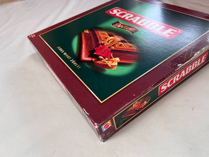 Scrabble Deluxe Spiel  Mattel 2006  Spielbrett + Holzrahmen Vollständig - Ansicht 2