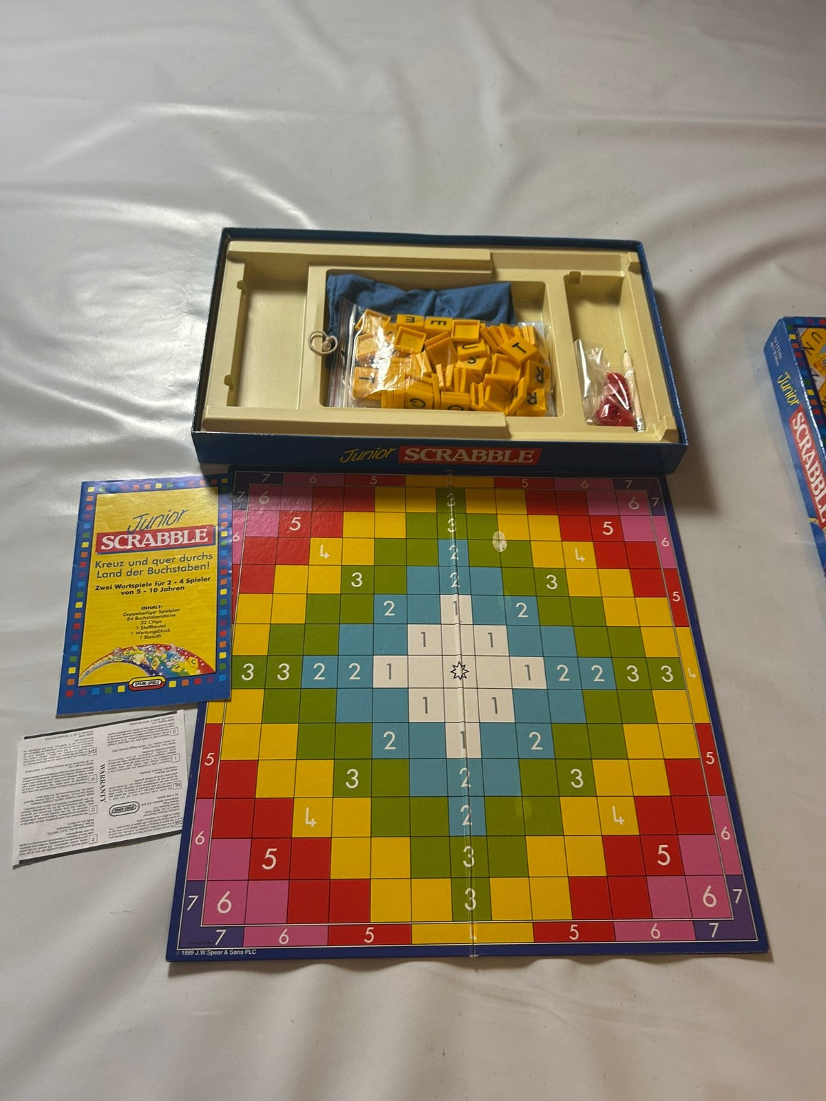 Scrabble Junior Brettspiel Mattel 1995  Vollständig - Ansicht 9