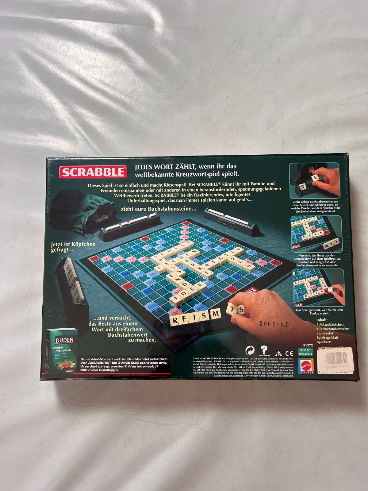 SCRABBLE Original Jedes Wort zählt von Mattel 2008 NEU in Folie - Ansicht 7