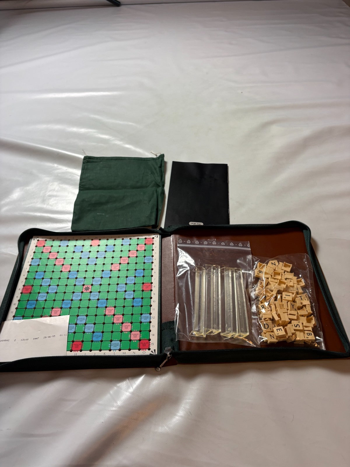 Scrabble Reise  Kunstleder Mappe Mattel  Unbespielt - Ansicht 7