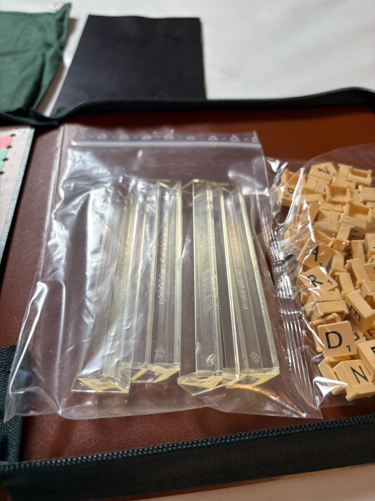 Scrabble Reise  Kunstleder Mappe Mattel  Unbespielt - Ansicht 9