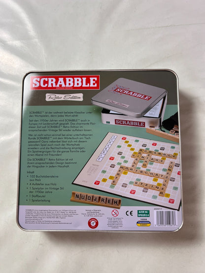 Scrabble Retro Edition Deutsch Holz Brettspiel 2017 Tinderbox Games Vollständig - Ansicht 2