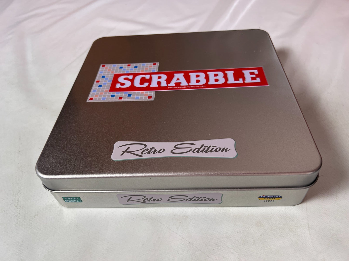 Scrabble Retro Edition Deutsch Holz Brettspiel 2017 Tinderbox Games Vollständig - Ansicht 3