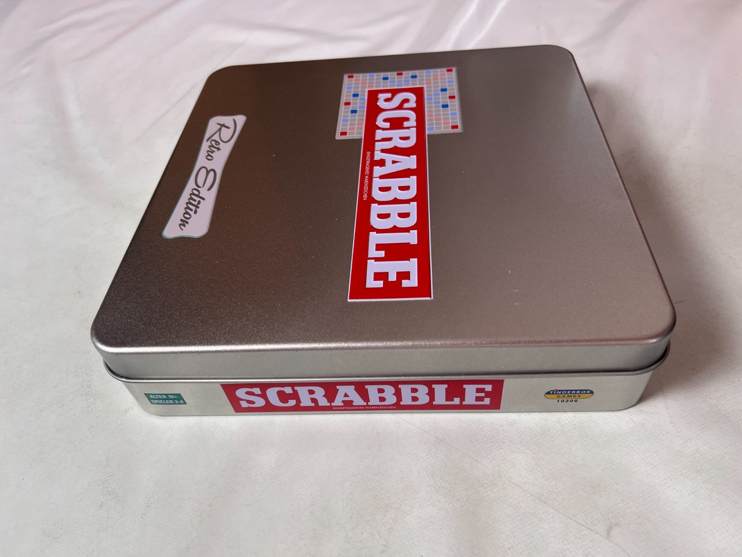 Scrabble Retro Edition Deutsch Holz Brettspiel 2017 Tinderbox Games Vollständig - Ansicht 4
